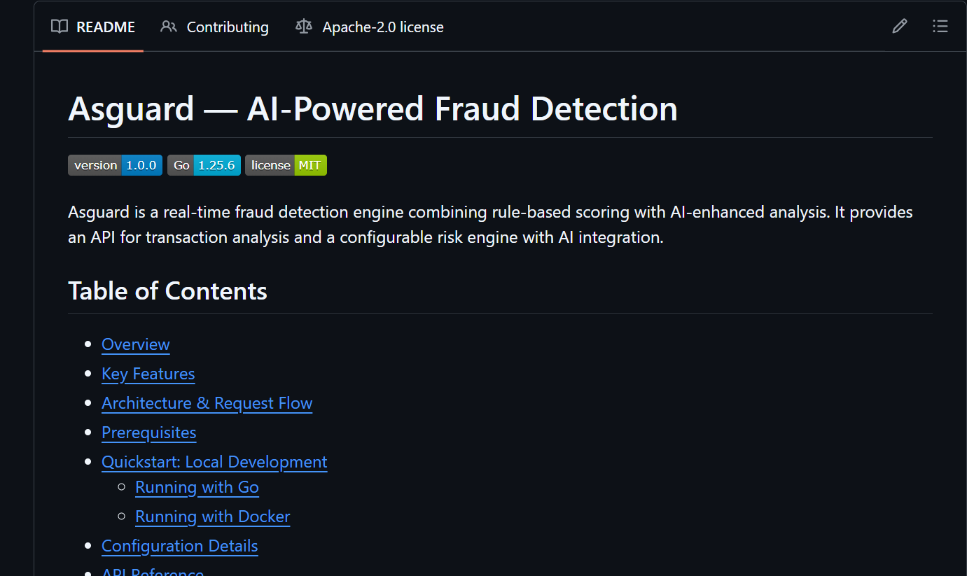 Asguard — AI-Powered Fraud Detection